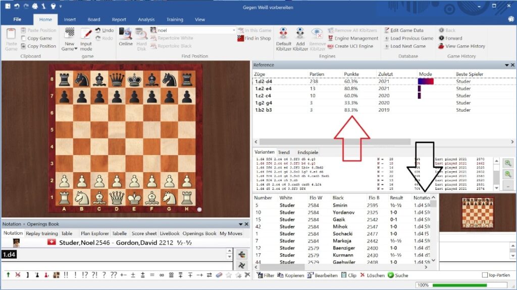 Tutorial - Chessbase Training Functionality 